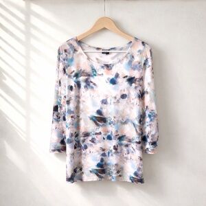 Vandana XXL Modern Print Midi T Shirt Polyester Lycra Look Dress